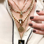 Gyan Mudra Ladyfinger Charm with Diamond Ring Charm Maura Green