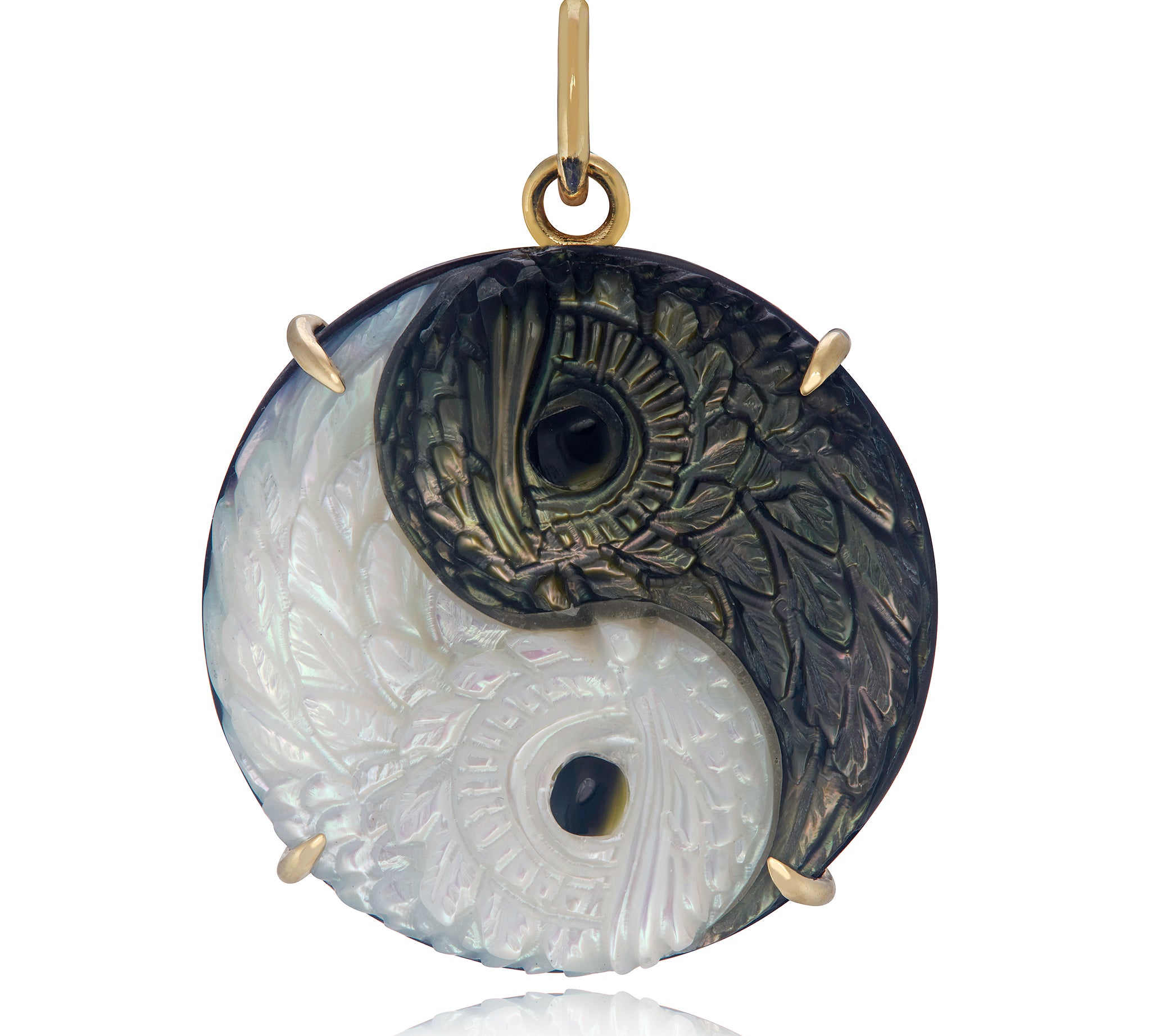 Owl Yin Yang Pendant Pendant Maura Green   
