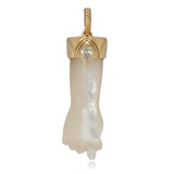 Mother of Pearl Figa Pendant Pendant Maura Green Lab Diamond  