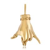 Shaka LadyFinger Charm with Diamond Charm Maura Green