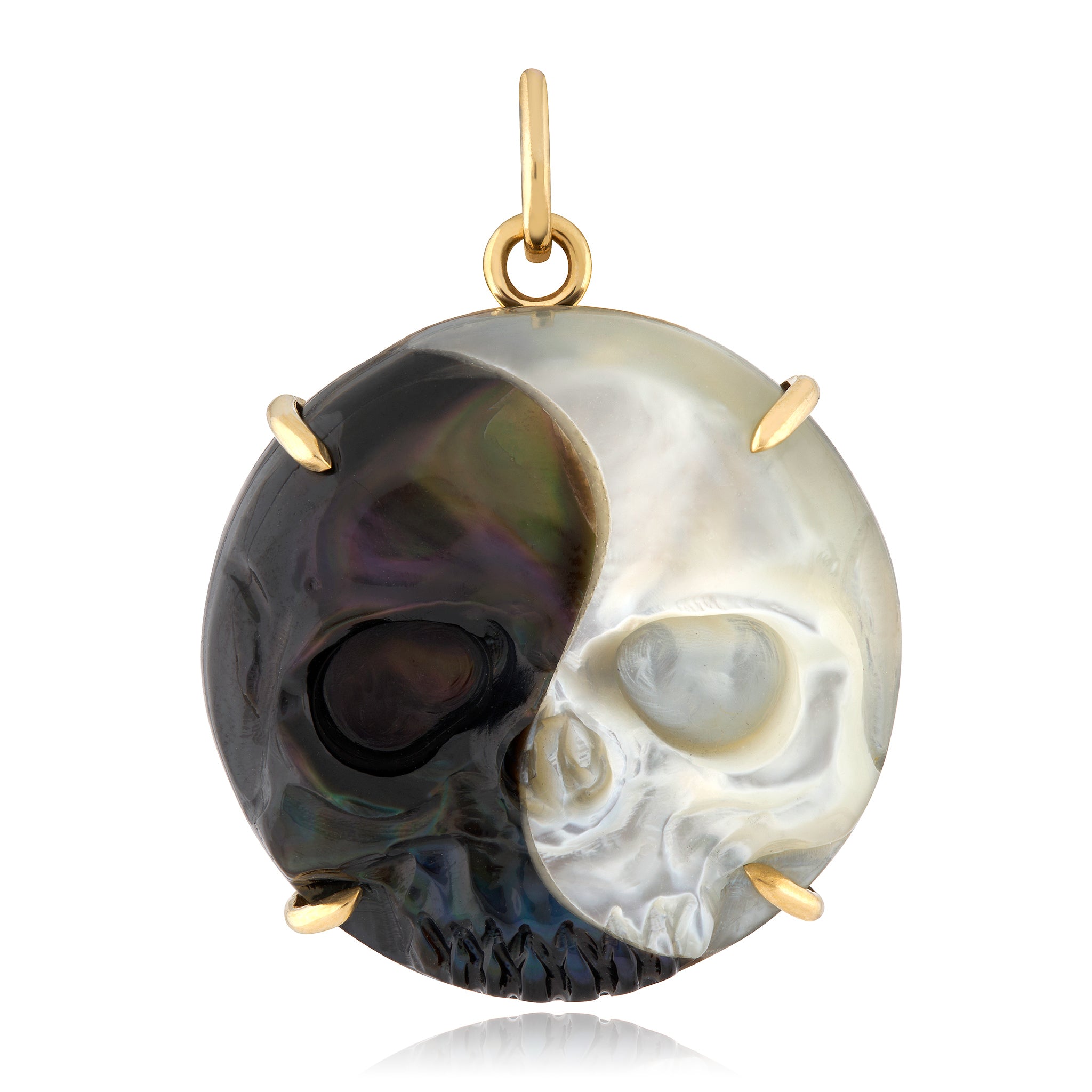 Skull Yin Yang Pendant Pendant Maura Green