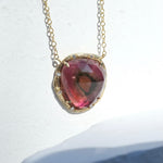 Rosecut Tourmaline Necklace Pendant Elisabeth Bell Jewelry   