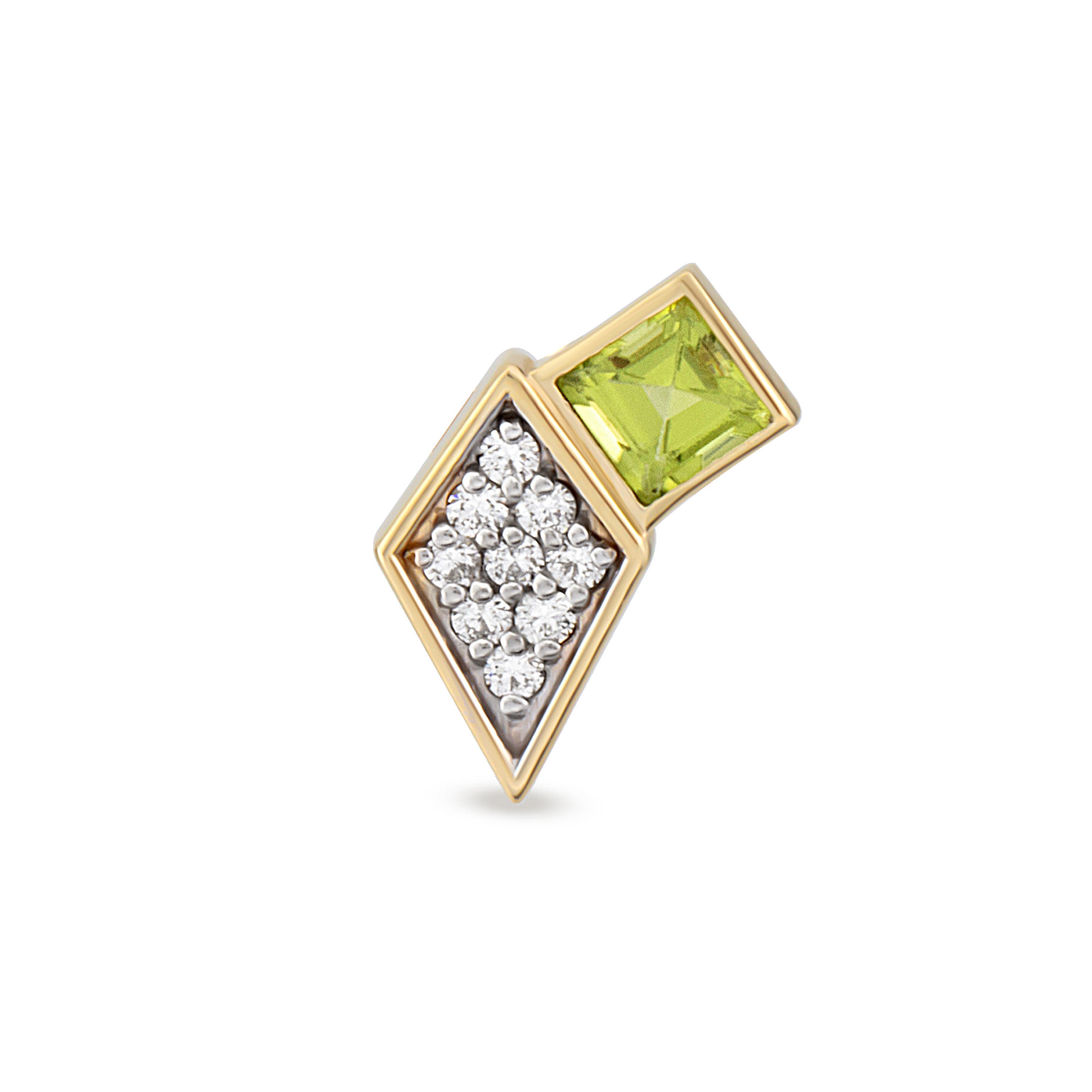 Lumiere Studs Stud Earrings RITA Fine Jewelry Peridot Left