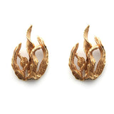 Flame Earrings Studs Yakira Rona   