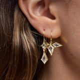 Double Drop Moonstone Earrings