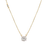 Illusion Round Solitaire Pendant Necklace Necklace Ritique