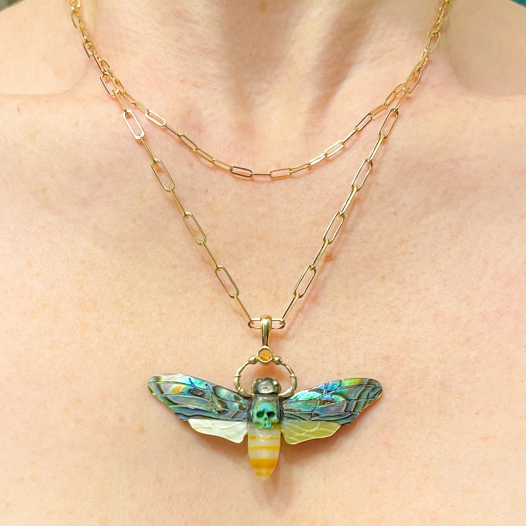 Death Head Hawk Moth Charm Charm Maura Green