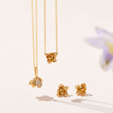Succulent Charm with Diamonds Charm Elisabeth Bell Jewelry