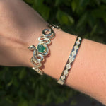 Emerald Snake Cuff Cuff Bracelet Elisabeth Bell Jewelry