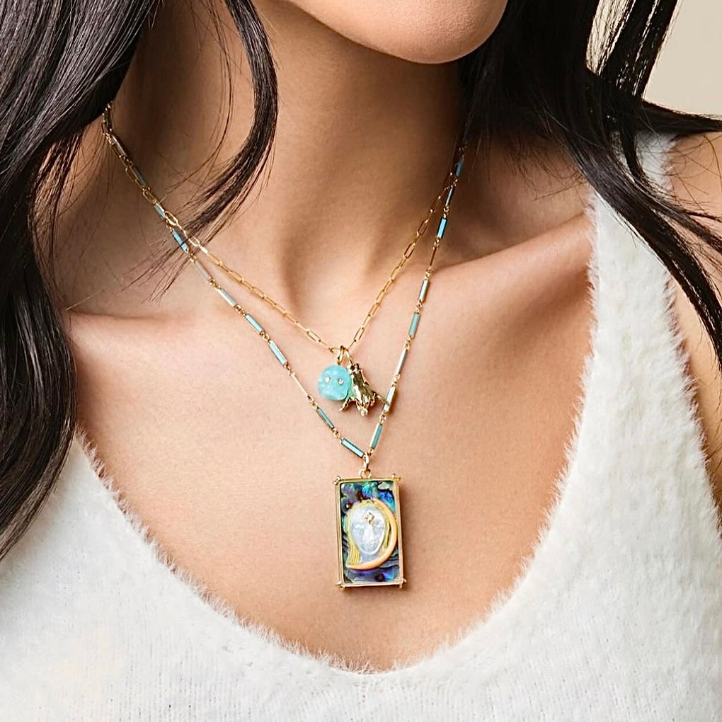 High Priestess Tarot Charm Charm Maura Green