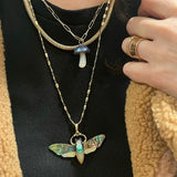 Death Head Hawk Moth Charm Charm Maura Green