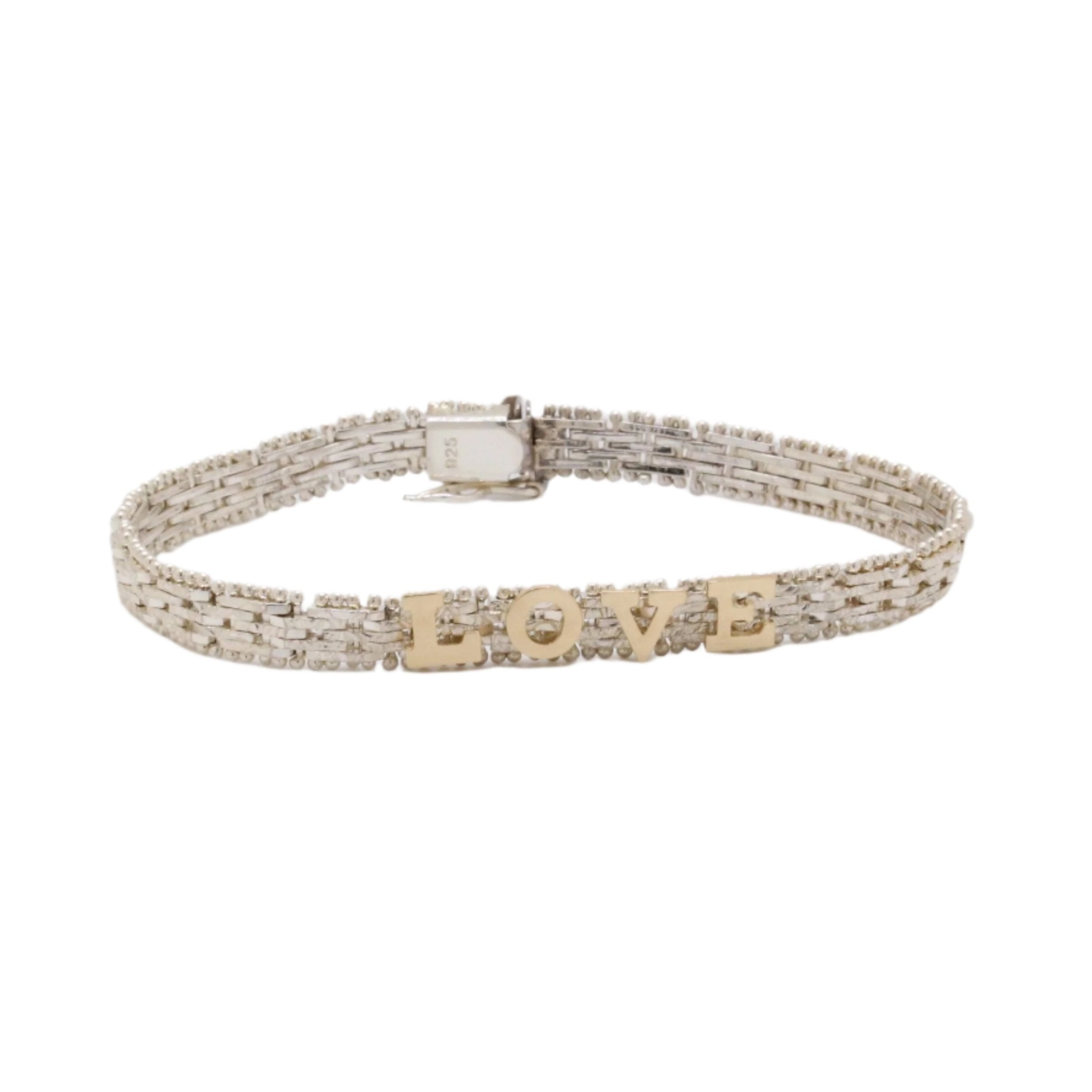Vintage LOVE Bracelet Bracelet Le Depot Dore