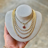 Vintage Swirl Link Necklace