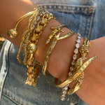 Stem & Thorne Bangle Statement Bracelet Roseark