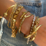 Stem & Thorne Bangle Statement Bracelet Roseark