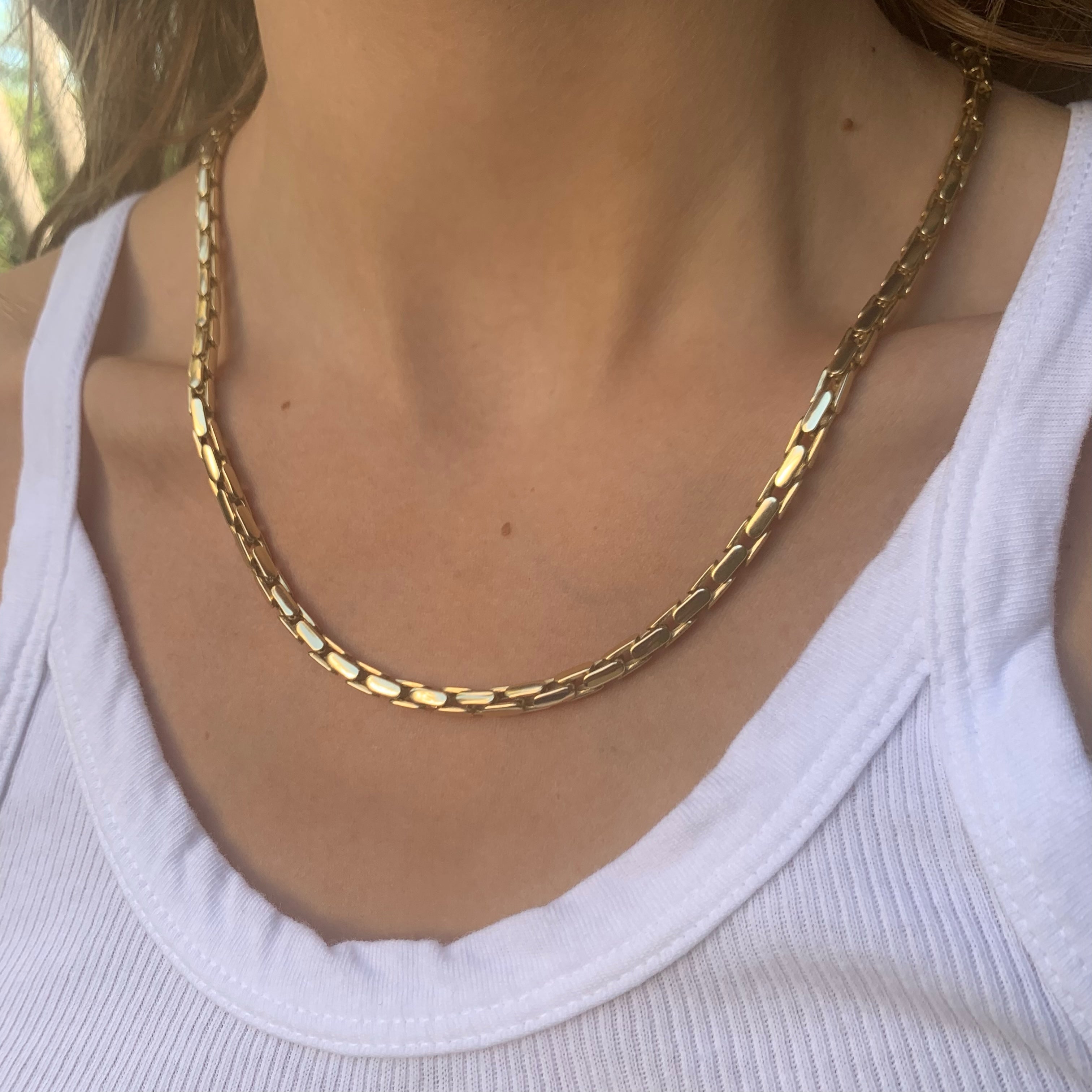 Chunky Gold Chain Chain Necklace Roseark Deux