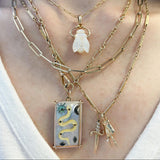 Mother of Pearl and Citrine Bee Charm Charm Maura Green