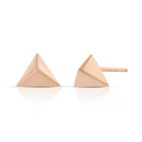 Trilogy Studs Stud Earrings MAE + LANG 14k Gold Pair Rose gold