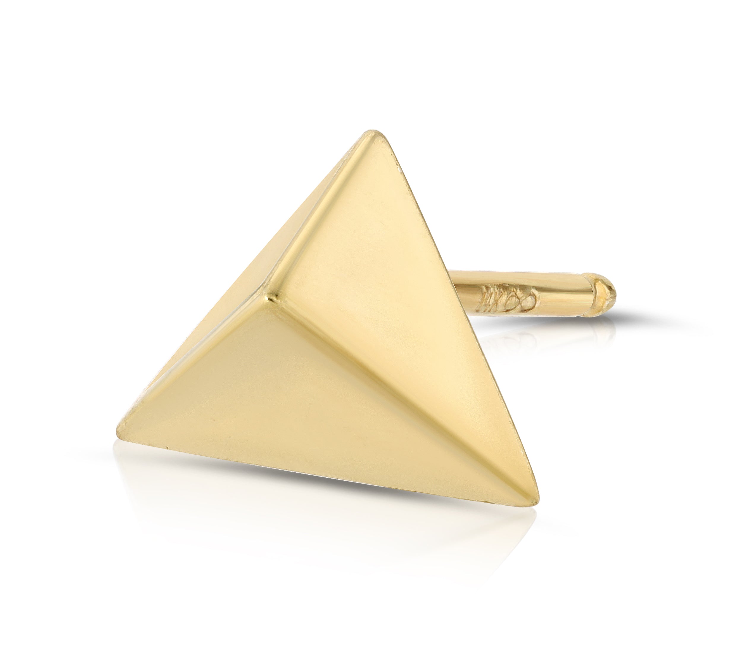 Trilogy Studs Stud Earrings MAE + LANG 14k Gold Single Yellow Gold