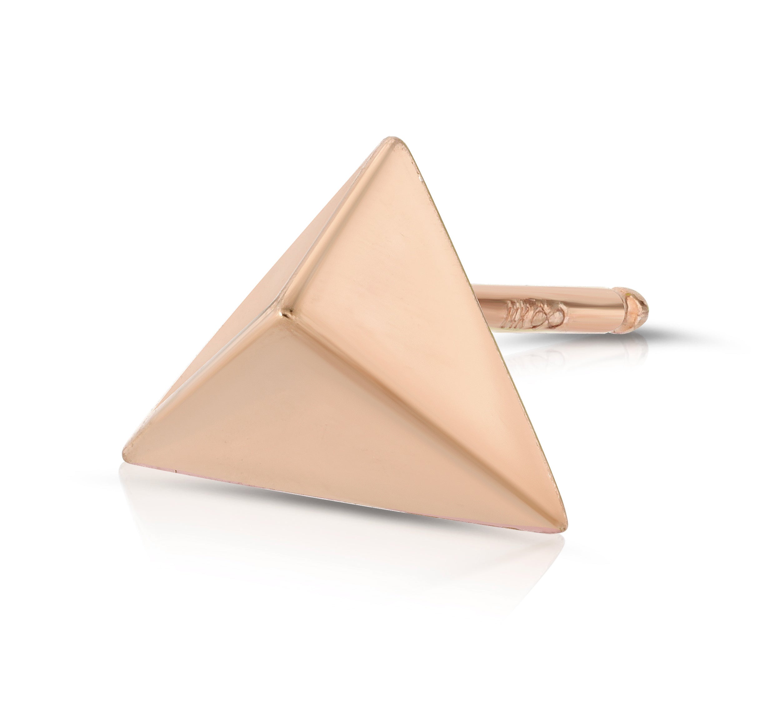 Trilogy Studs Stud Earrings MAE + LANG 14k Gold Single Rose gold