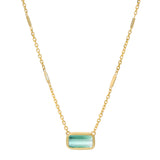 Oasis Necklace in Blue Tourmaline Pendant Christina Magdolna Jewelry   