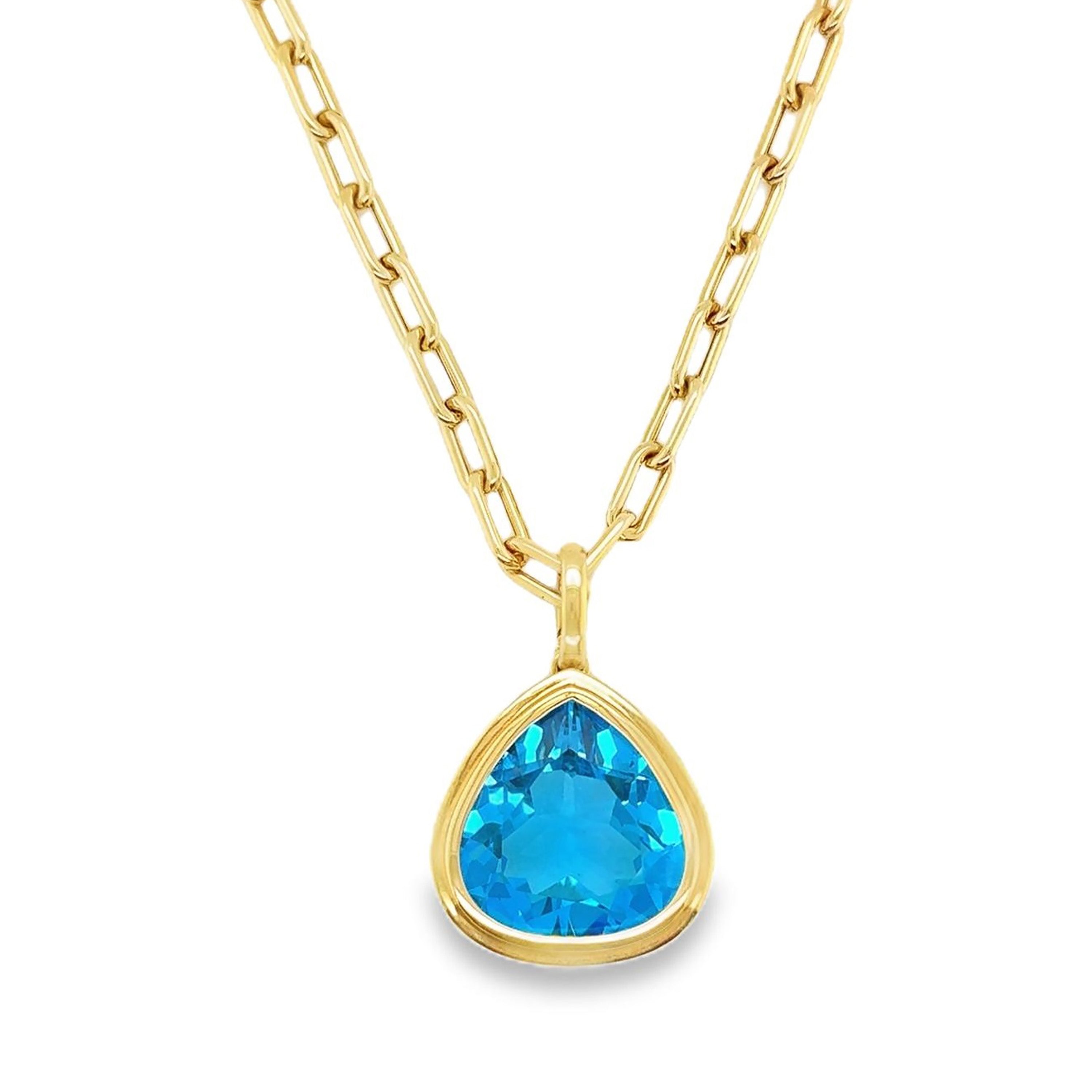 Pear Pendant Necklace Pendant Necklace Goshwara