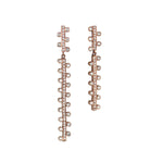 Duo-Stack Diamond Drop Earrings Mismatch Earrings Jagga Jewelry