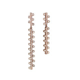 Duo-Stack Diamond Drop Earrings Mismatch Earrings Jagga Jewelry