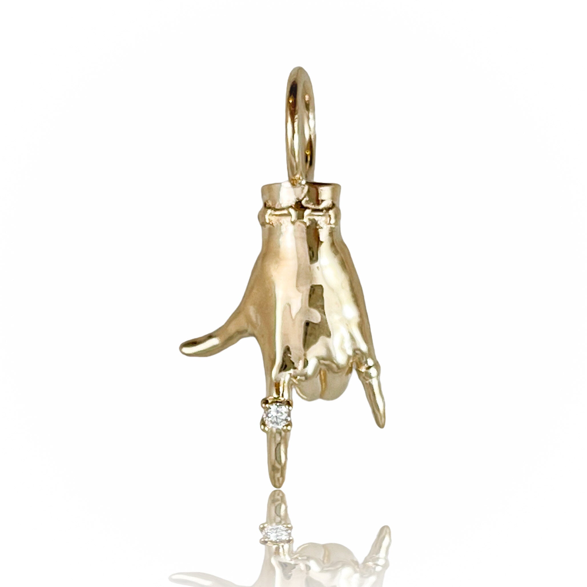 I Love You Ladyfinger Charm Charm Maura Green
