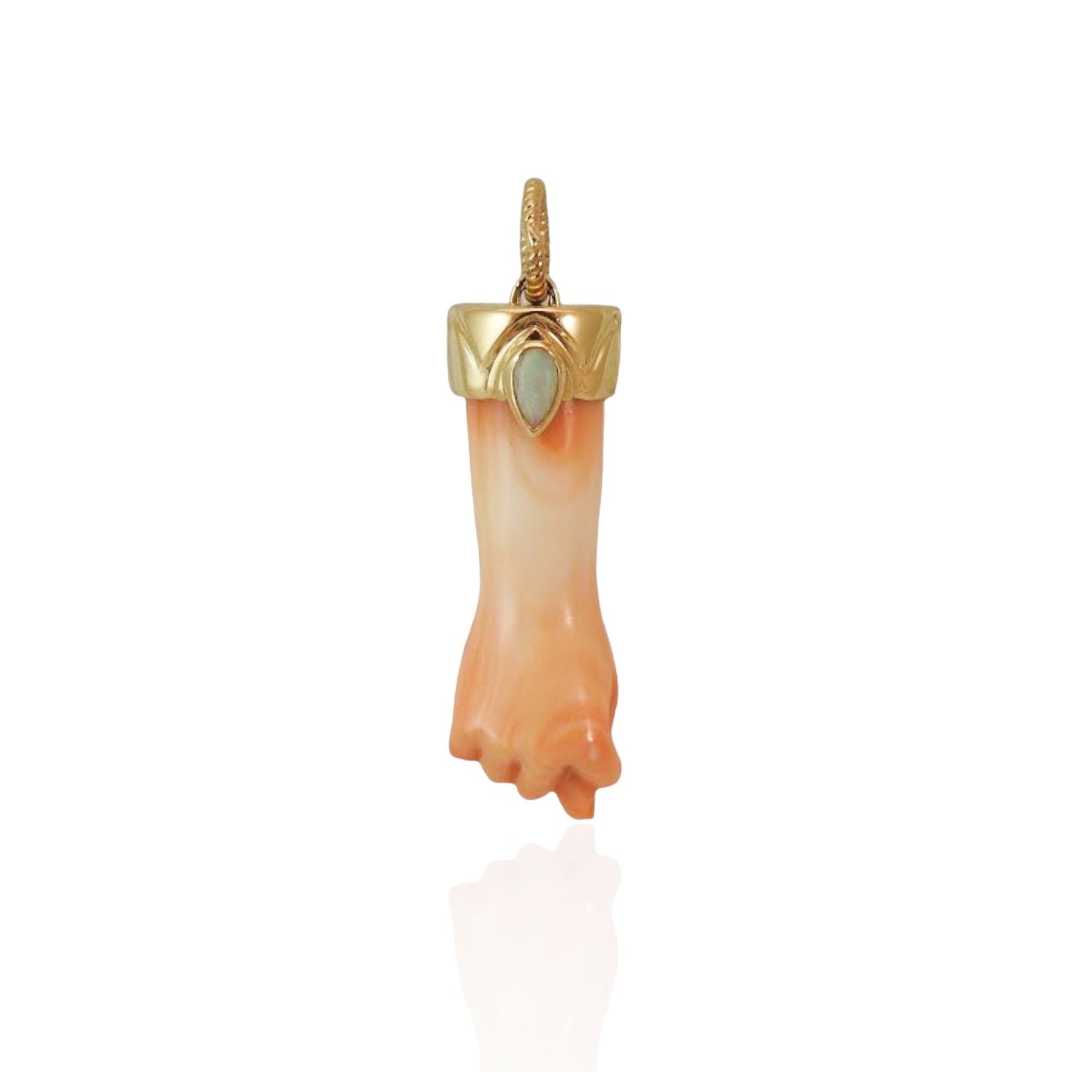 Apricot Figa with Opal Pendant Pendant Maura Green