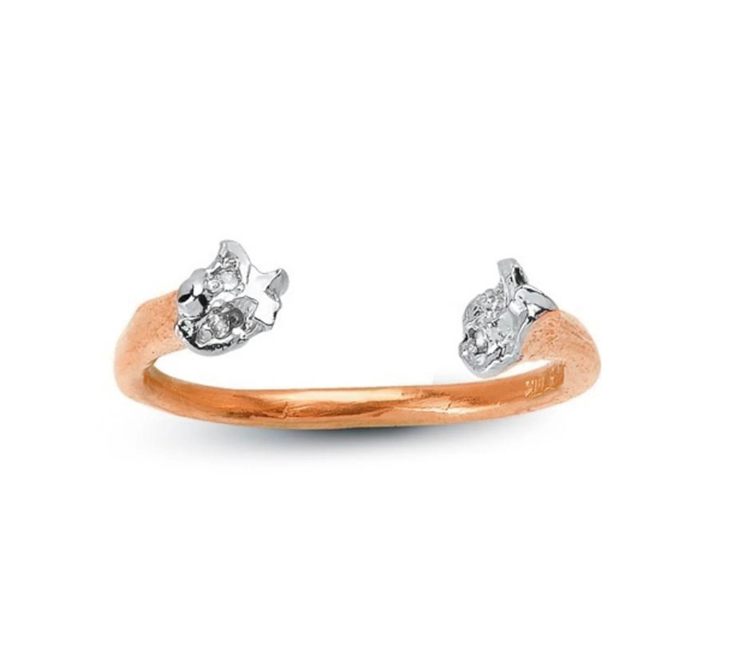 Quail Ring Stack Elisabeth Bell Jewelry Rose Gold  