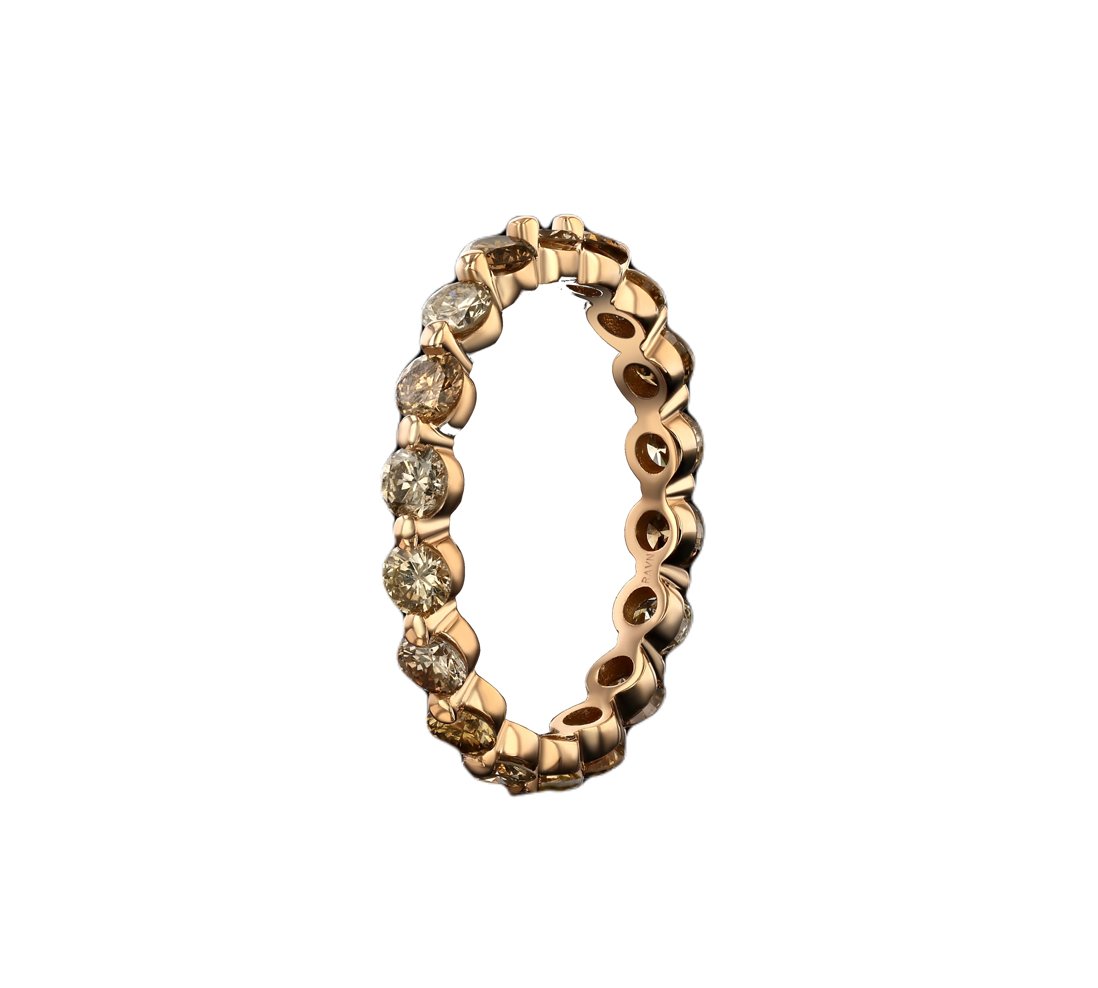 Eternity Band, Rose Gold and Diamond Band Ring House of RAVN   