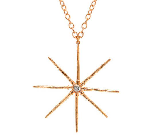 Sea Star Necklace Pendant Elisabeth Bell Jewelry Rose Gold  