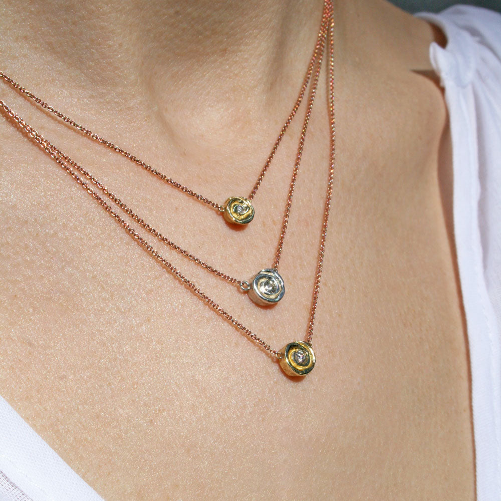 Rosebud Necklace, Medium Necklace Roseark Jewelry
