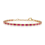 Baguette Tennis Bracelet Tennis Bracelet Roseark Deux Ruby  