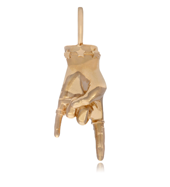 'ROCK ON' Ladyfinger Charm Charm Maura Green