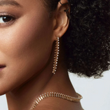 Tricone Line Drop Earrings Drop Earrings Ritique