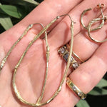 Small Willow Hoops Hoop Earrings Elisabeth Bell Jewelry