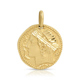 Roman Republic Mini Coin Pendant Roseark Vintage