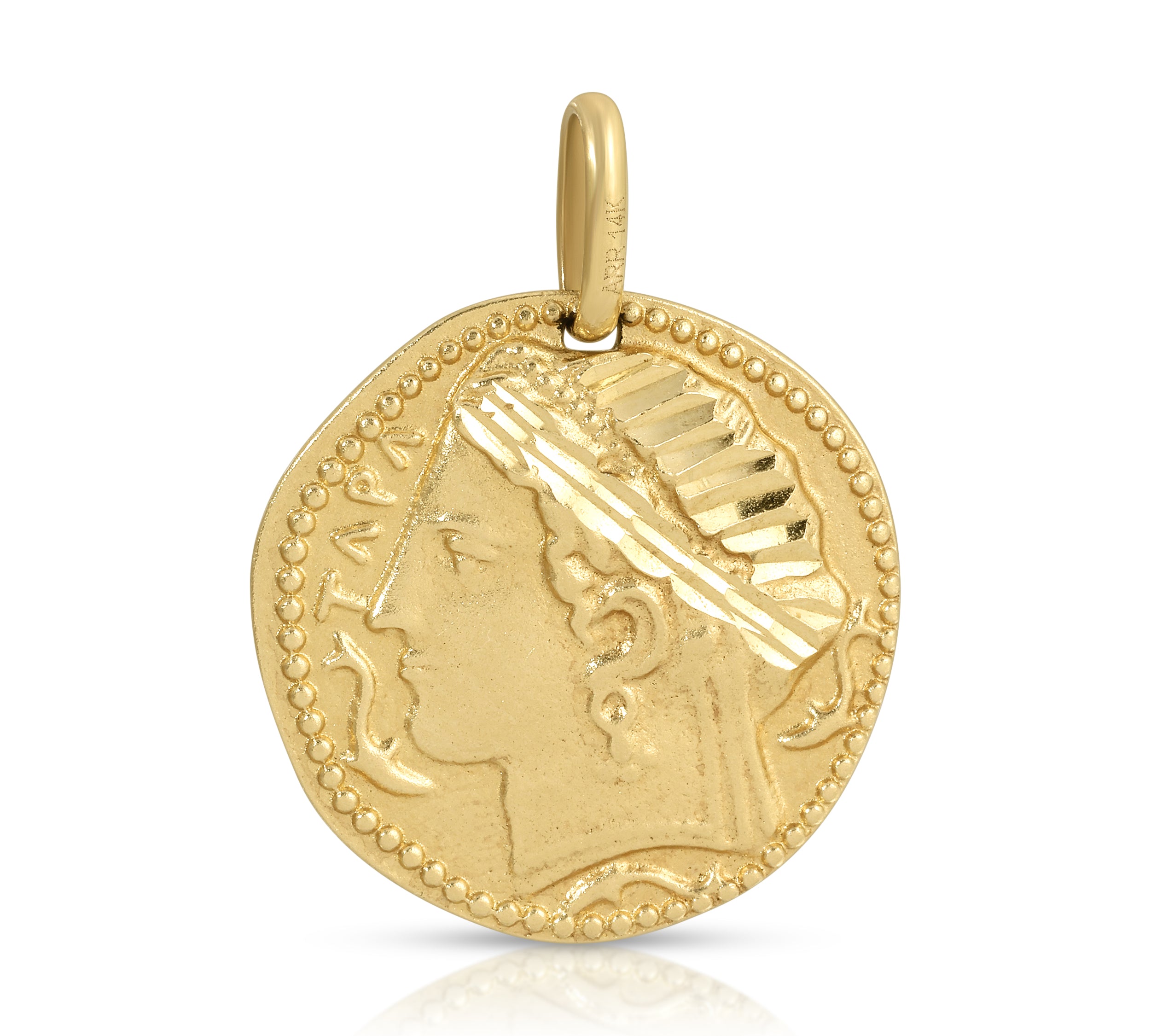 Roman Republic Mini Coin Pendant Roseark Vintage