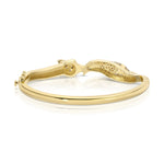 Diamond Fox Cuff with Emerald Eyes Bangle Roseark