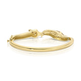 Diamond Fox Cuff with Emerald Eyes Bangle Roseark