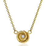 Rosebud Necklace, Large Necklace Roseark Jewelry