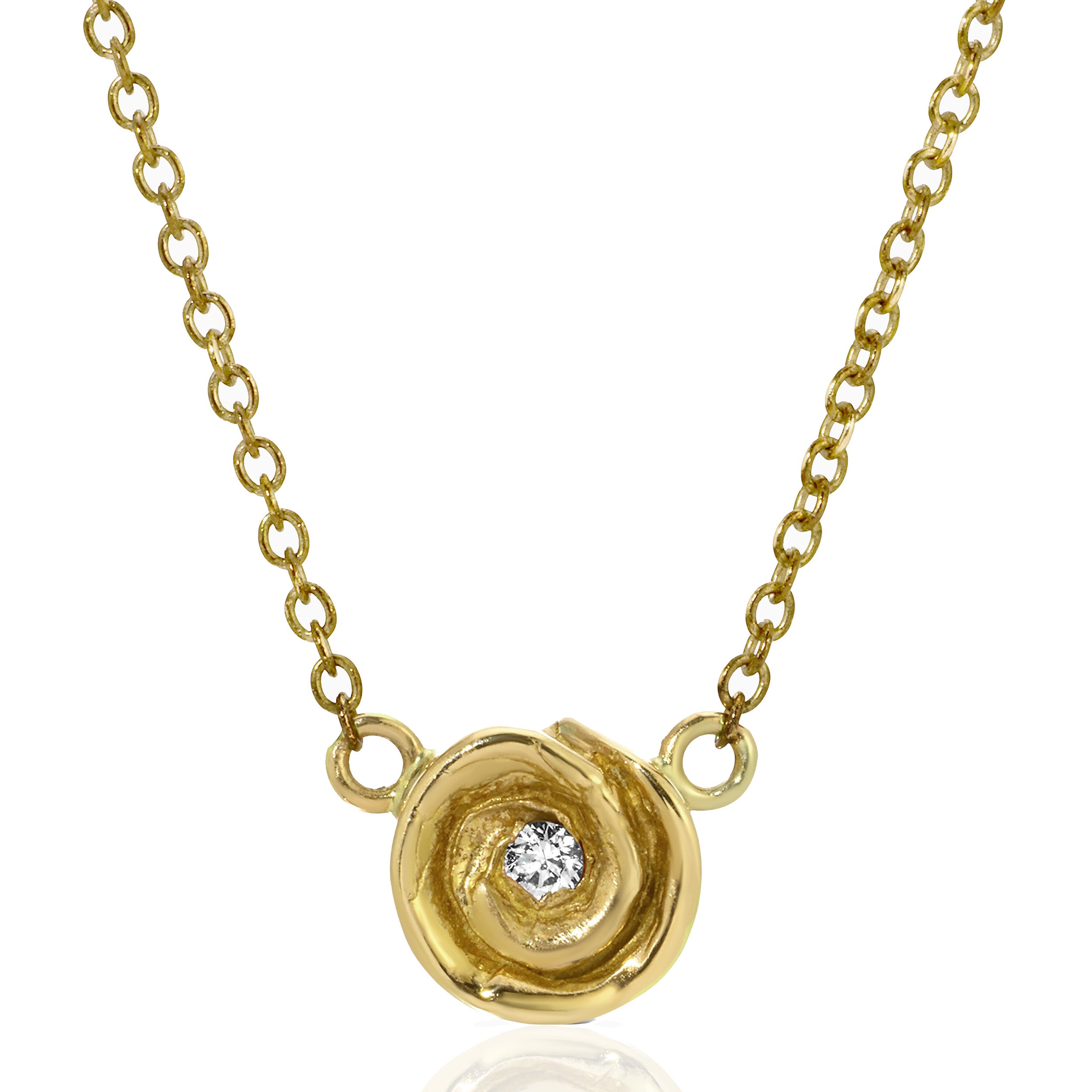 Rosebud Necklace, Large Necklace Roseark Jewelry