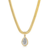 Deux Flat Snake Chain Chain Necklace Roseark Deux