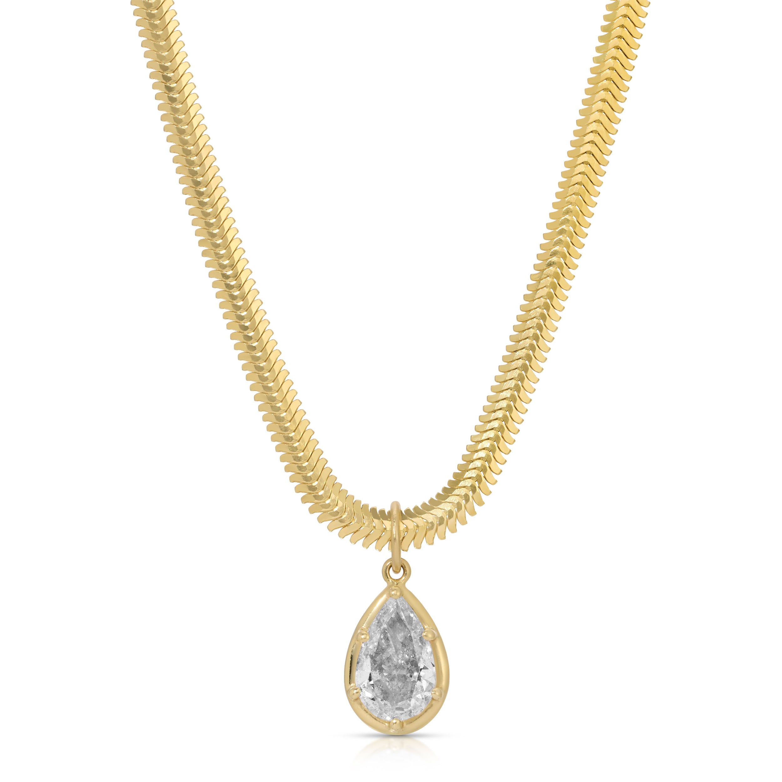 Deux Flat Snake Chain Chain Necklace Roseark Deux