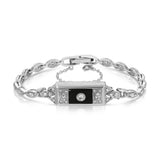 1940s Estate Diamond Onyx Bracelet Bracelet Roseark Vintage