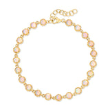 Scalloped Bezel Tennis Bracelet Tennis Bracelet Roseark Deux Opal