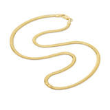 Deux Flat Snake Chain Chain Necklace Roseark Deux