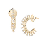 Tricone Small Hoop Earrings Hoop Earrings Ritique